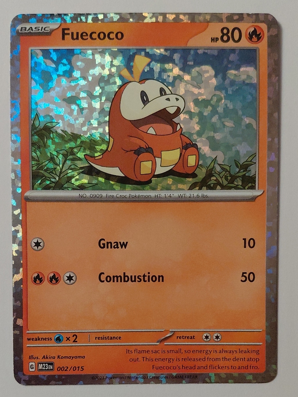 Fuecoco Holo Card McDonalds 2023